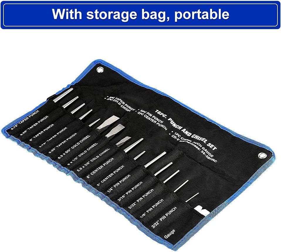 Lot de 11 outils de maroquinerie - Pour fixer rivets et boutons-pression, trouer et poinçonner