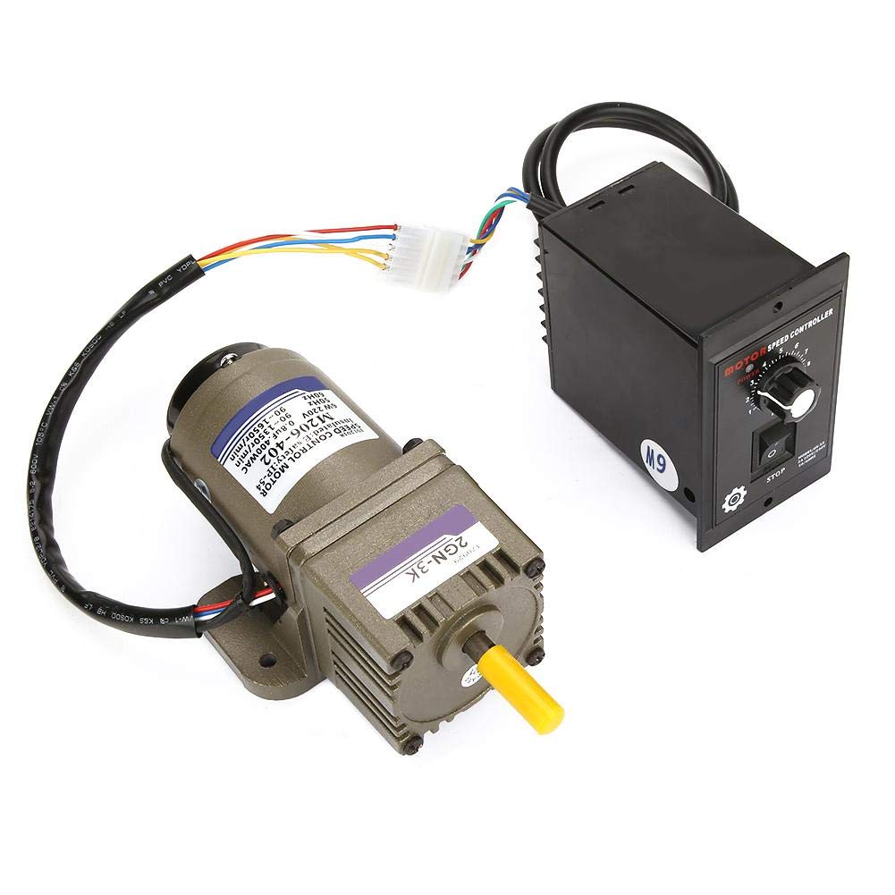 PUSOKEI Elektrischer Getriebemotor, AC 220V 6W Einphasen-Asynchrongetriebemotor hohes Kraftmoment Einstellbare Drehzahl 3k / 5K / 10K / 15K / 20K Getriebemotoren(20K)