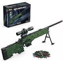Nueris 11 AWM Building Blocks Sets - 1400 PCS Model Collection Toy Building Bricks Set Shootable - Simulation Militarily Toy Lovers for Kids and Adults Gift