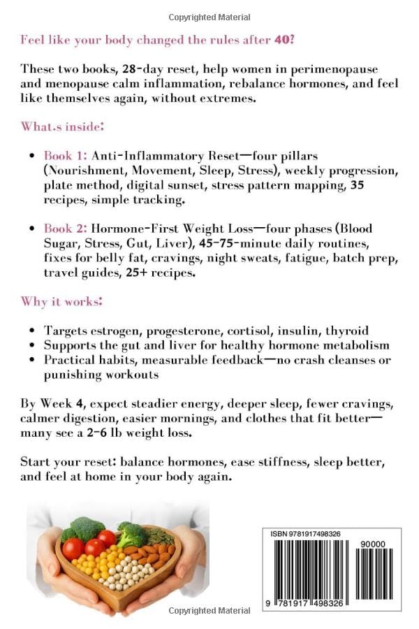 The 28-Day Anti-inflammatory Hormone & Weight Loss Reset for Women 40+: 2 in 1 Nutrition & Lifestyle Plan to Balance Hormones, Ease Joint Pain, Improve Sleep, Control Cravings, and Maintain Results - Image 2