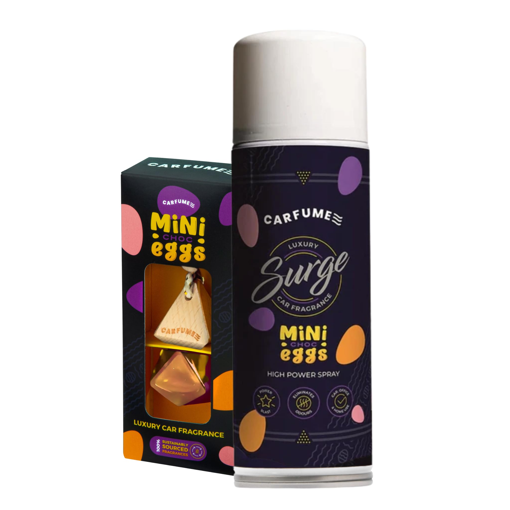 Carfume Winter Angel Car Air Freshener Twin Pack | Limited Edition Scent | Bubblegum, Vanilla & Cotton Candy Fragrance - Diffuser & Surge Can Bundle - Luxury Pink Car Accessory Gift For Women — view 6