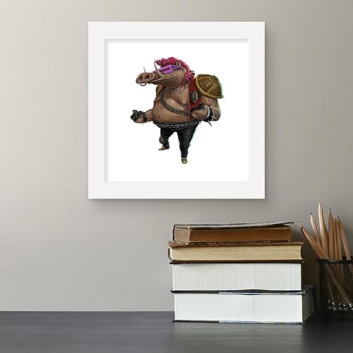 Miniatura 4 de Trends International Gallery Pops Nickelodeon Teenage Mutant Ninja Turtles Mutant Mayhem - Póster de pared Bebop, 12 x 12 pulgadas, versión de marco