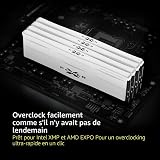 Silicon Power DDR5 32GB (2x16GB) RGB 6000MHz (PC5-48000) 288-pin CL30 1.35V UDIMM Desktop Memory Module RAM SP032GXLWU60AFDF Black RGB - 3