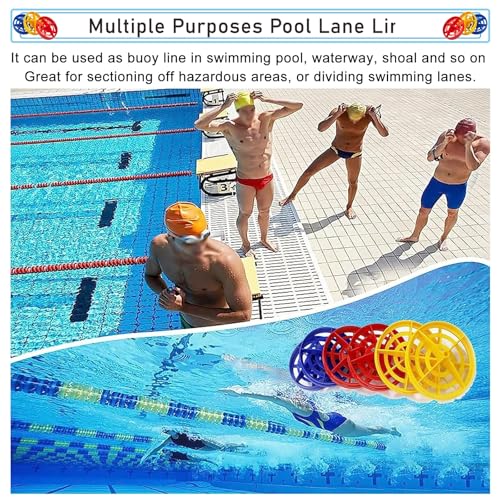 Corde de séparation de piscine de 3m avec lignes flottantes - 8