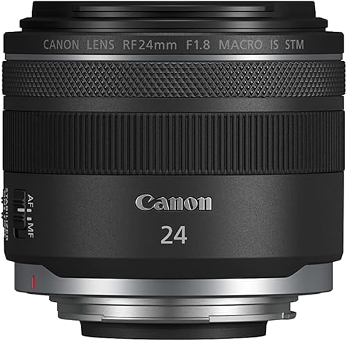 Canon RF24mm F1.8 Macro es lente STM, gran angular, lente principal de longitud focal fija, compatible con cámaras sin espejo de la serie EOS R,
