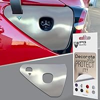 Vista 23 de IPG para Tesla - Calcomanías adhesivas de envoltura de puerto de carga, emblema para bricolaje, personaliza el modelo 3-Y (rosa)
