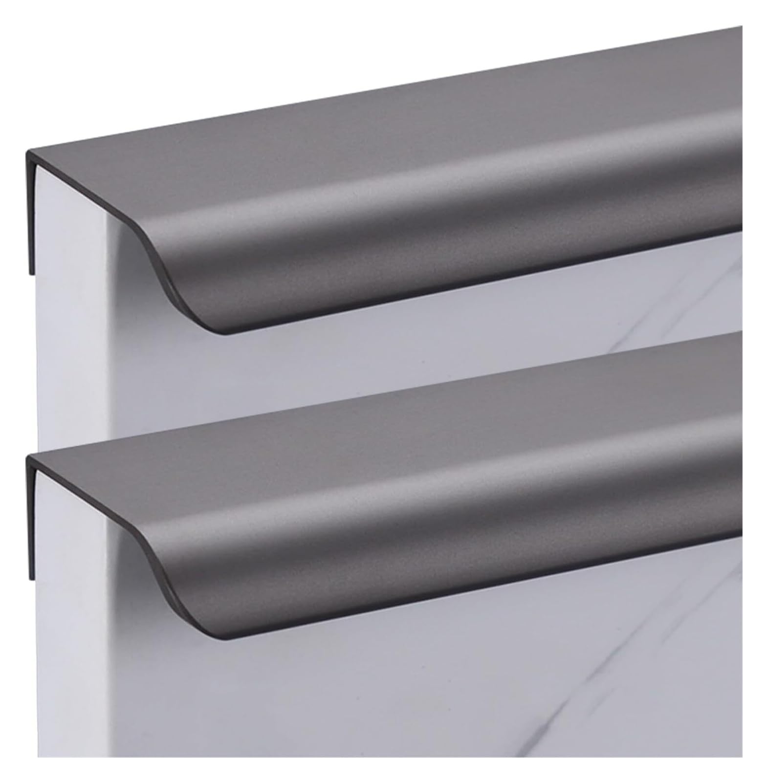 Tiradores de cajones y armarios de dormitorio largos en aluminio de 400mm (2 unidades)