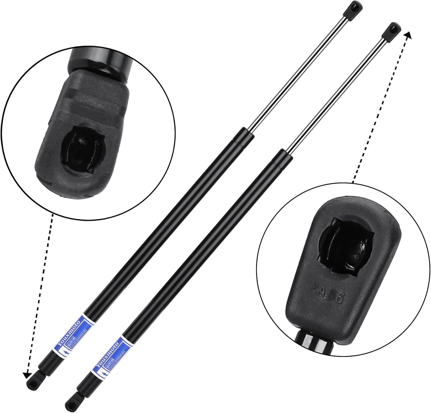 6124 Rear Hatch Struts Shocks Liftgate Lift Supports Gas Springs Fit for Town & Country 2008-2015, Fit for Grand Caravan 2008-2015, Fit for Ram C/V 2012-2015, Replace SG214056 PM3017, 2 PCS