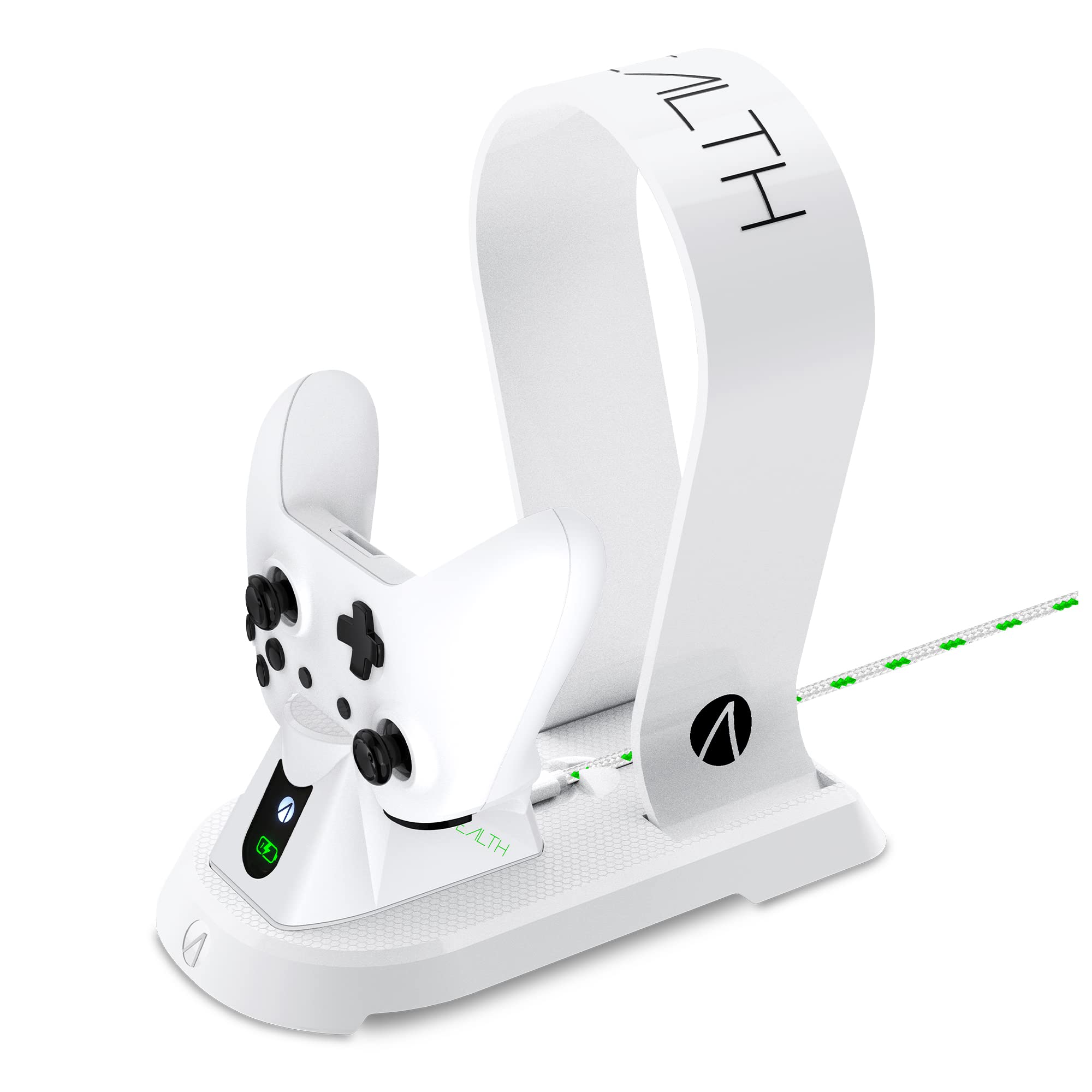 Station de Recharge STEALTH SX-C60 Blanc avec Support pour Casque pour Xbox One - Batterie Rechargeable Incluse