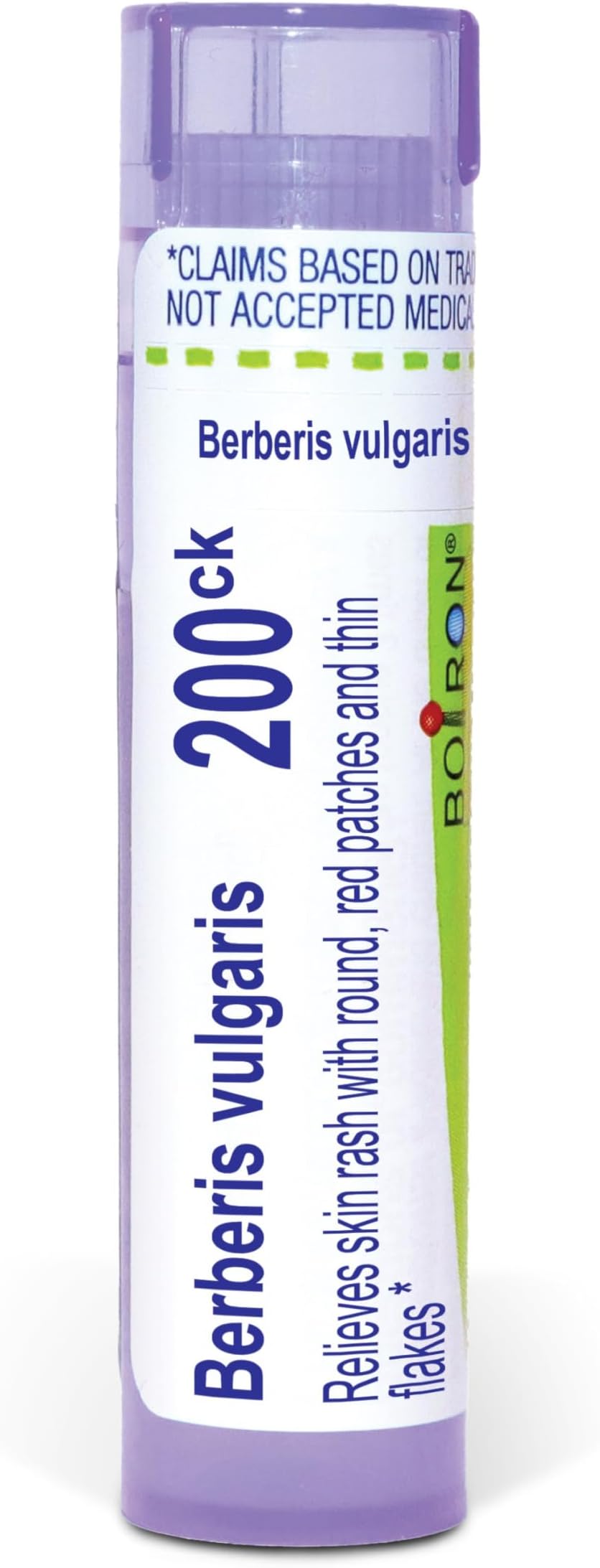 Boiron Berberis Vulgaris 200Ck for Skin Rash with Round, Red Patches & Thin Flakes - 80 Pellets