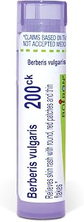 Boiron Berberis Vulgaris 200Ck for Skin Rash with Round, Red Patches & Thin Flakes - 80 Pellets