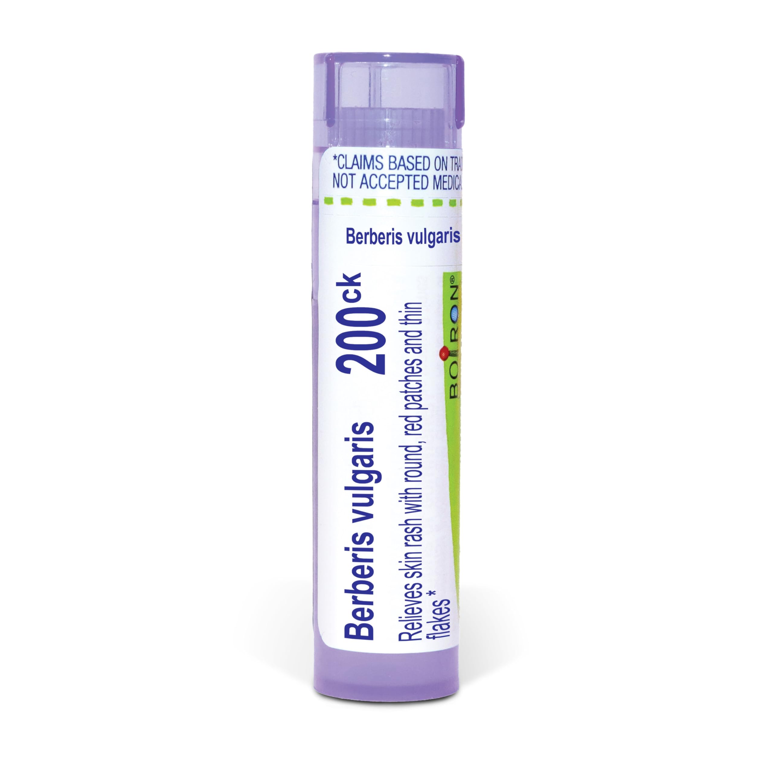 Boiron Berberis Vulgaris 200Ck for Skin Rash with Round, Red Patches & Thin Flakes - 80 Pellets