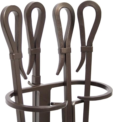 Miniatura 2 de Pilgrim Home & Hearth 18047 - Juego de herramientas para chimenea con puerta de hierro