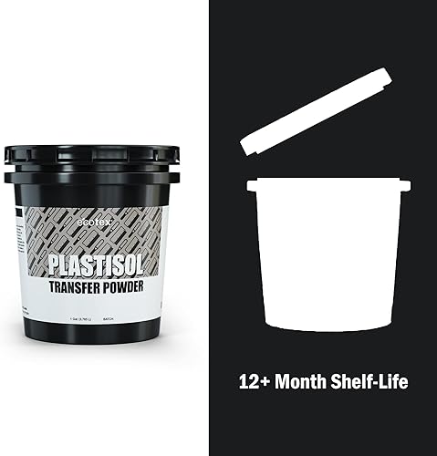 Miniatura 6 de Ecotex - Polvo de transferencia de plastisol para serigrafía (5 libras)  Tinta de transferencia de calor, prolonga la vida útil de la serigrafía,