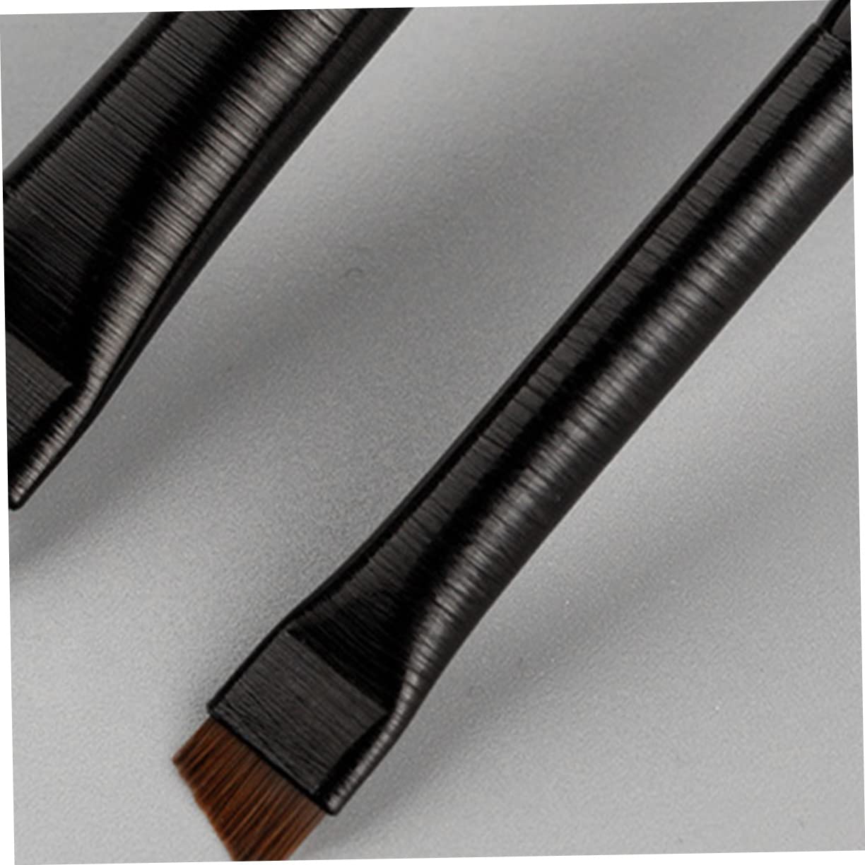 Ipetboom 3sets Eyebrow Makeup Supplies Angled Eyeliner Brush Brow Stencil Firm Bristles for Levels