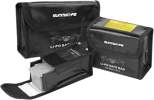 Miniatura 4 de Estuche seguro para batería DJI Mavic Air 2/Air 2S Explosion Fire Proof Lipo Battery Safe Bolsa de almacenamiento (para 3 baterías)