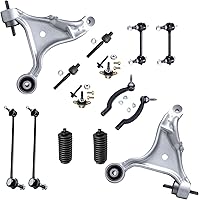 Vista 136 de Detroit Axle - Kit de suspensión frontal de 15 piezas para Jeep Grand Cherokee 99-04 1999 2000 2001 2002 2003 2004, brazos de control superior e