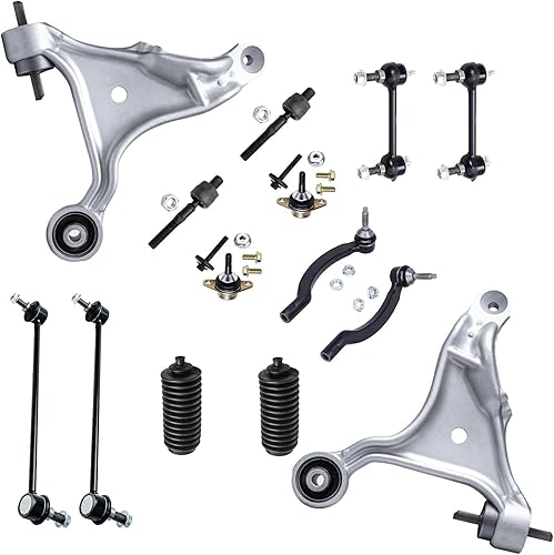 Miniatura 296 de Detroit Axle - 4WD Front End 14pc Kit de suspensión para Ford F-150 F-250 Expedition Navigator, 2 brazos de control superior 2 rótulas inferiores 2