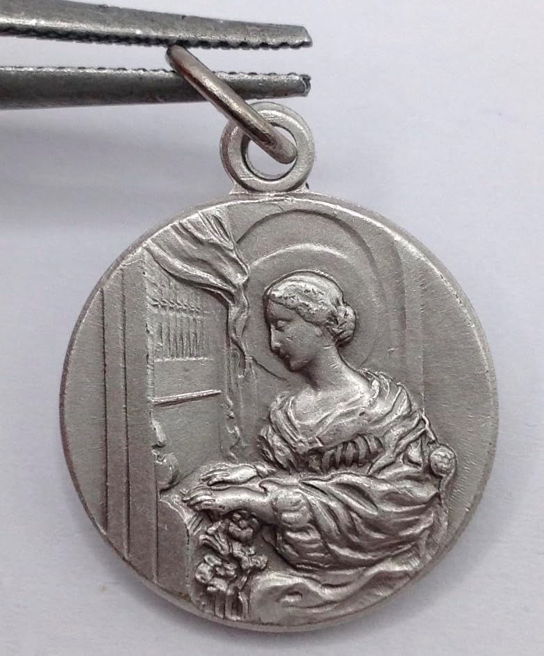 I G J MEDAL OF SAINT CECILY OF ROME - THE PATRON SAINTS MEDALS - 100% MADE IN ITALY
