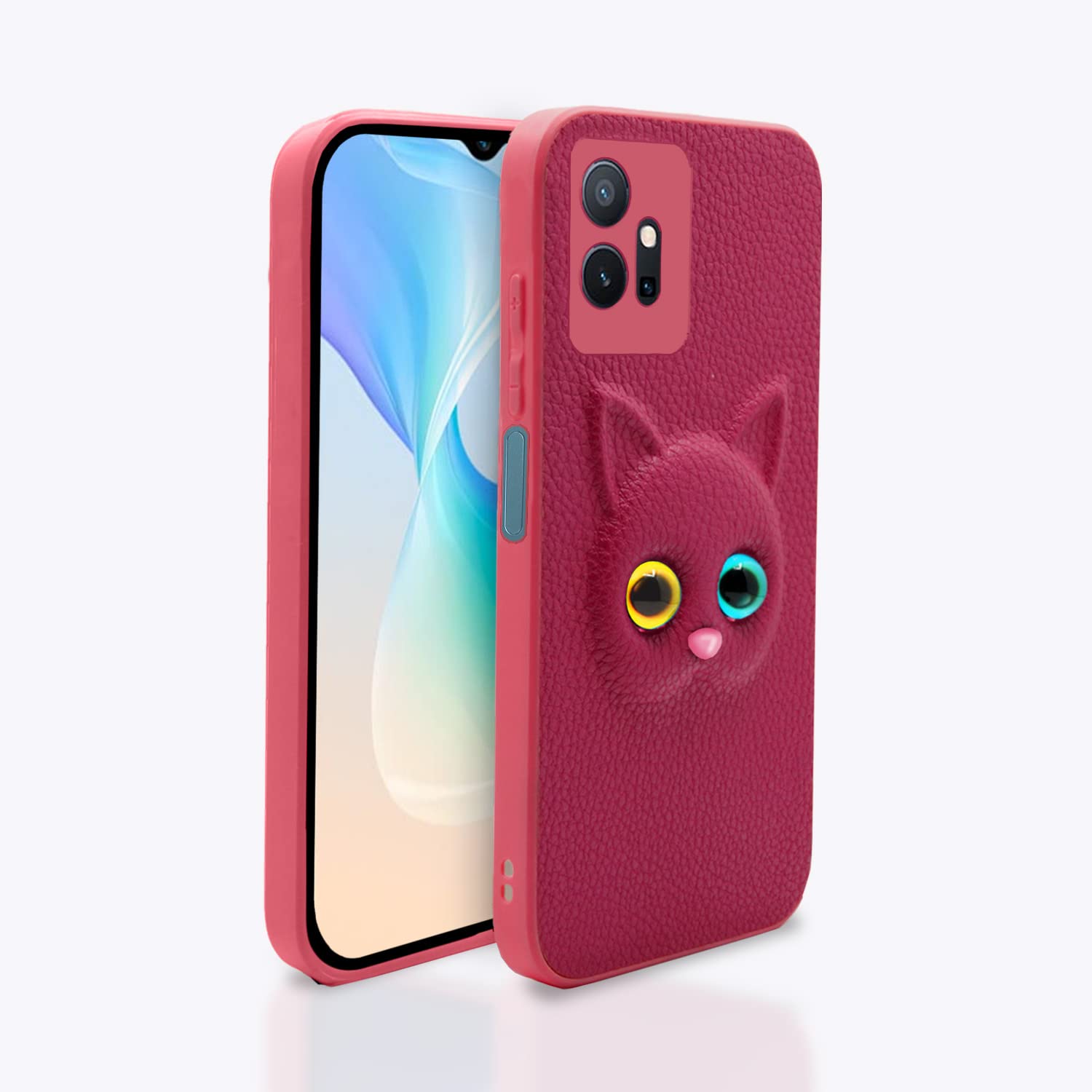 Pikkme Vivo T1 5G / Vivo Y75 5G / iQOO Z6 5G Back Cover for Girls | Cute Cat Leather Finish | Soft TPU | Case for Vivo T1 5G / Vivo Y75 5G / iQOO Z6 5G (Pink) (B0BCPDYNS4) Amazon Price History, Amazon Price Tracker