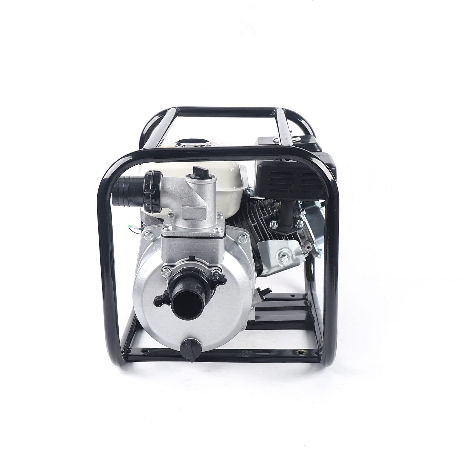 Bomba de agua a gasolina, Versátil y fácil de usar, Negra, Metal, 6.5 CV, 2"