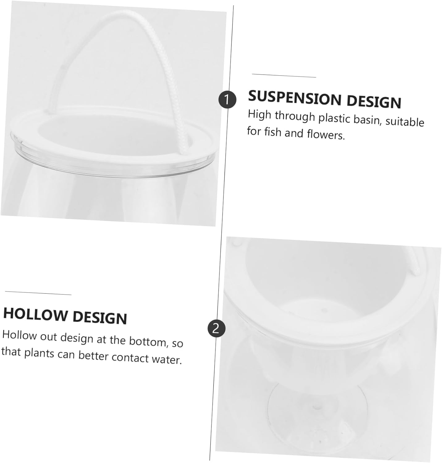 2pcs Transparent Succulent Pot Creative Glass Planter for Hydroponics Indoor Gardening Durable Aesthetic Shaped Design for Easy Plant Care image 3