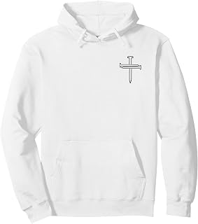 three Nails Cross Christian Apparel & Home Decor Pullover Hoodie