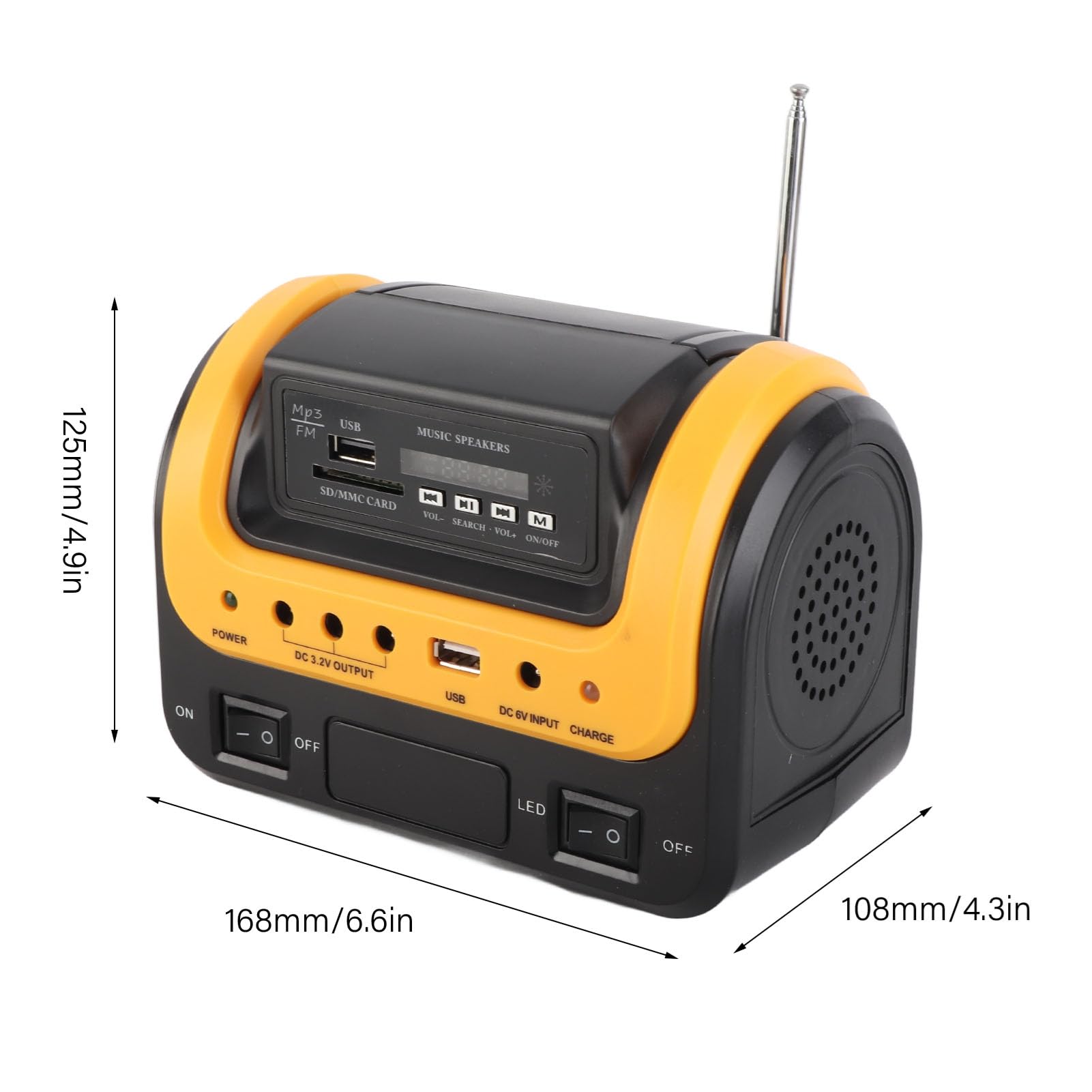 Generatore di Energia Solare Centrale Elettrica Portatile Generatore Solare da 5000 MAh con Pannello Solare per Emergenza in Campeggio