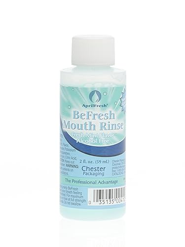 Medline SparkleFresh - Enjuague bucal sin alcohol botella de 2 onzas paquete de 96