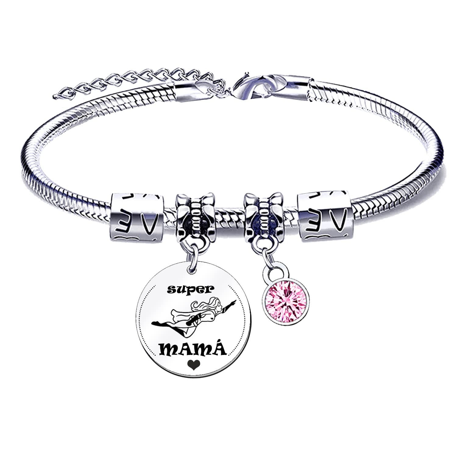 Pulsera para Mamá Pulsera Mamá personalizada día de la Madre Regalo original，pulsera mamá e hija Regalo de cumpleaños para mamá，Regalo para mi mamá de Navidad — view 10