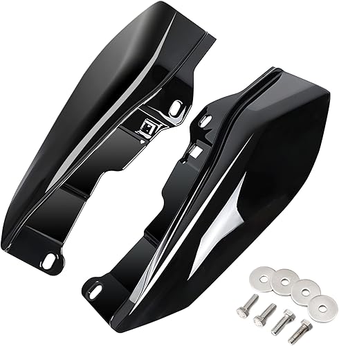 PBYMT Deflectores de Calor de Aire de Marco Medio Negro Brillante Vívido Compatibles con Harley Touring Street Glide Electra Glide Road King Modelos
