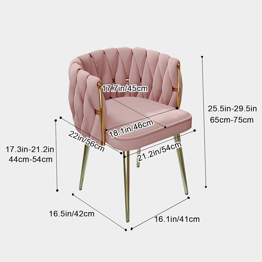 Amazon.co.jp: 金属脚付きドレッサー 椅子、高級アームチェア