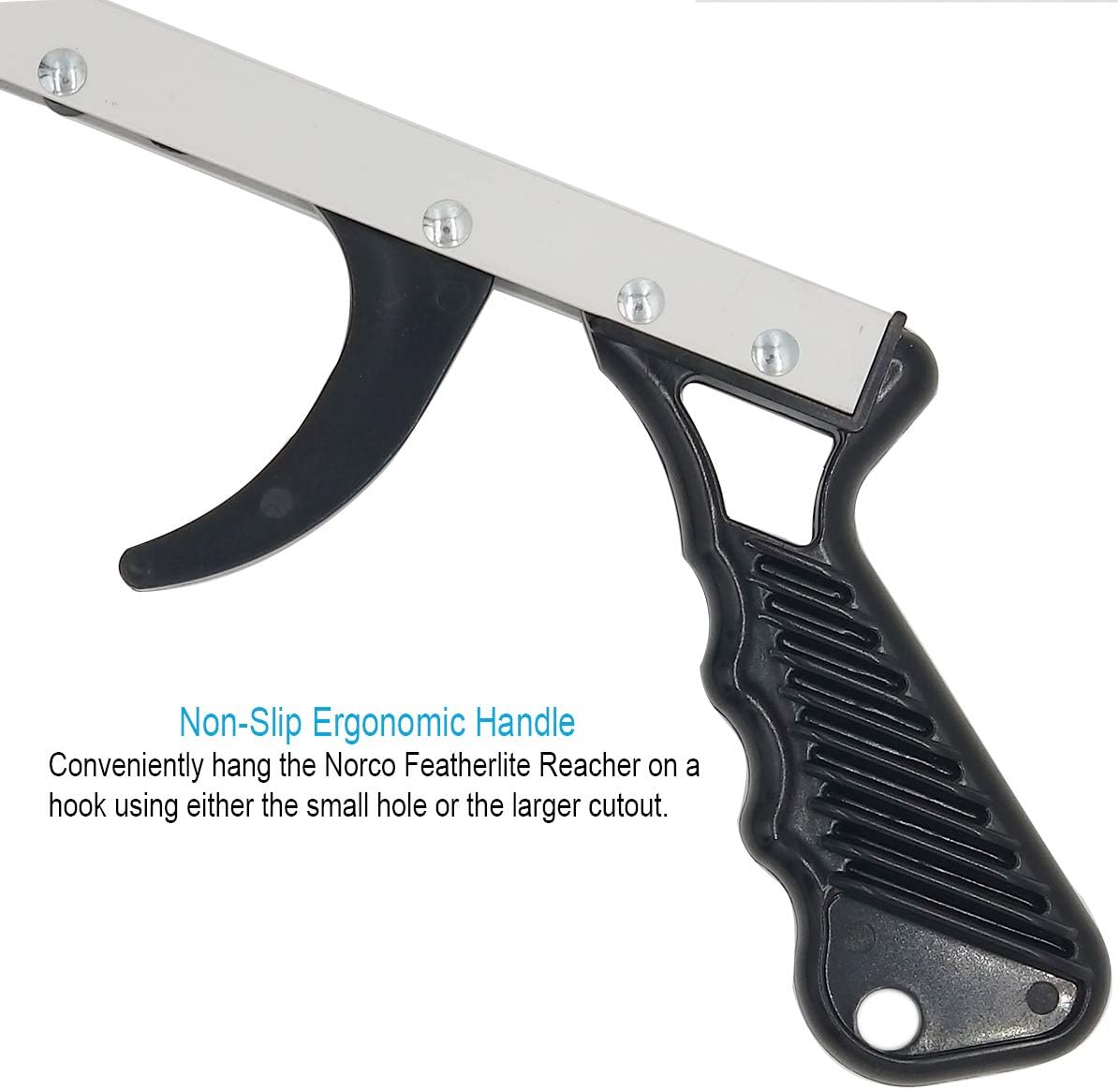 Reacher Grabber Tool. Norco Featherlite Reacher, 26. Lightweight Reaching Aid with Magnetic Tip Extends Reach. Use as a Dressing Aid. Picker Upper for Cell Phone, Remote, Trash. Elderly, Rehab kit.