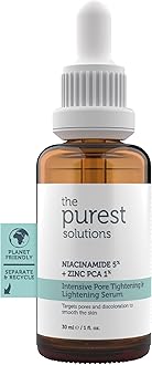 The Purest Solutions Intensive Pore Tightening & Restoring Serum (Niacinamide 5% + Zinc Pca 1%) - Natural, Safe and Effective - Vegan | Cruelty Free | Eco Friendly (30 ml)