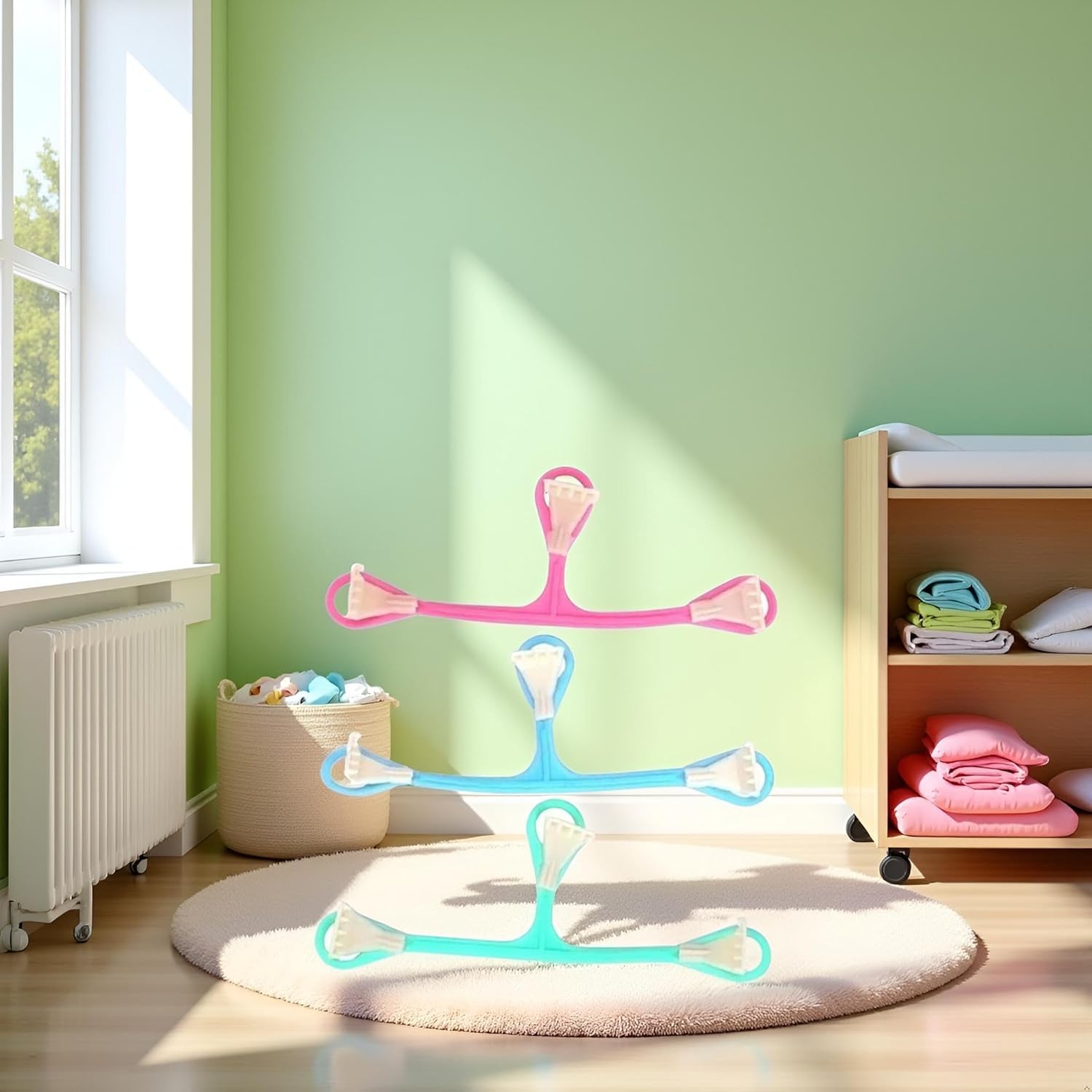 3 x Windelnadeln, Kunststoff, Windelgürtel, Gürtelschnallen, praktisches Design, Verwendung mit Stoffvorfalten und Stoff-Flats