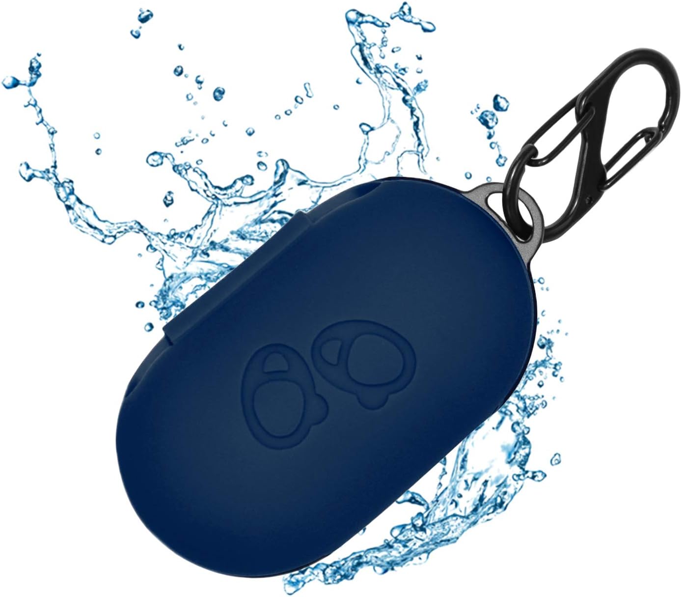 Haotop Solid Color Silicone Cover Case Compatible for Samsung Galaxy Buds 2019 2020(Headset Not Included) (Blue)