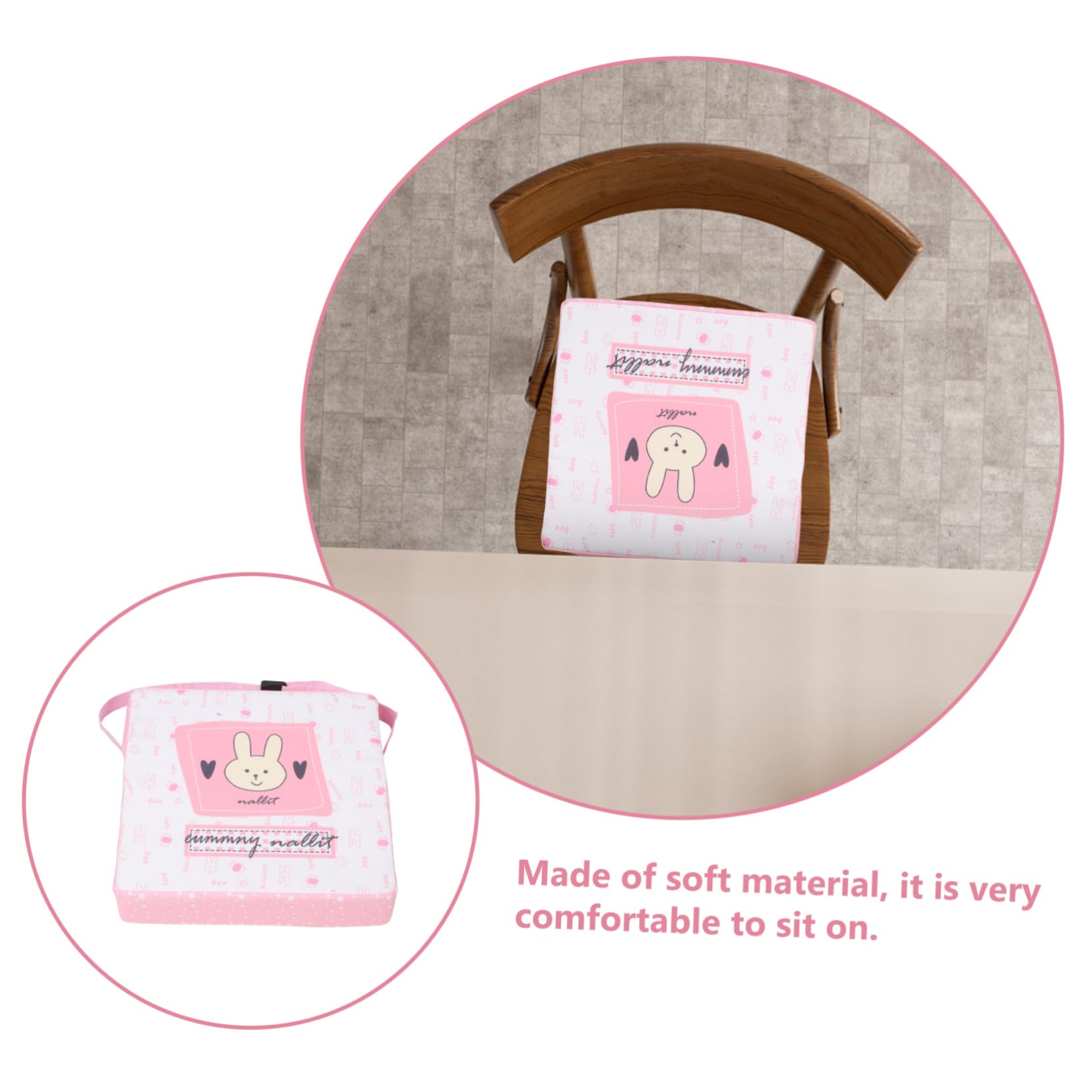 Cojín Elevador para Niños Pequeños Rosa, Asiento de Comedor