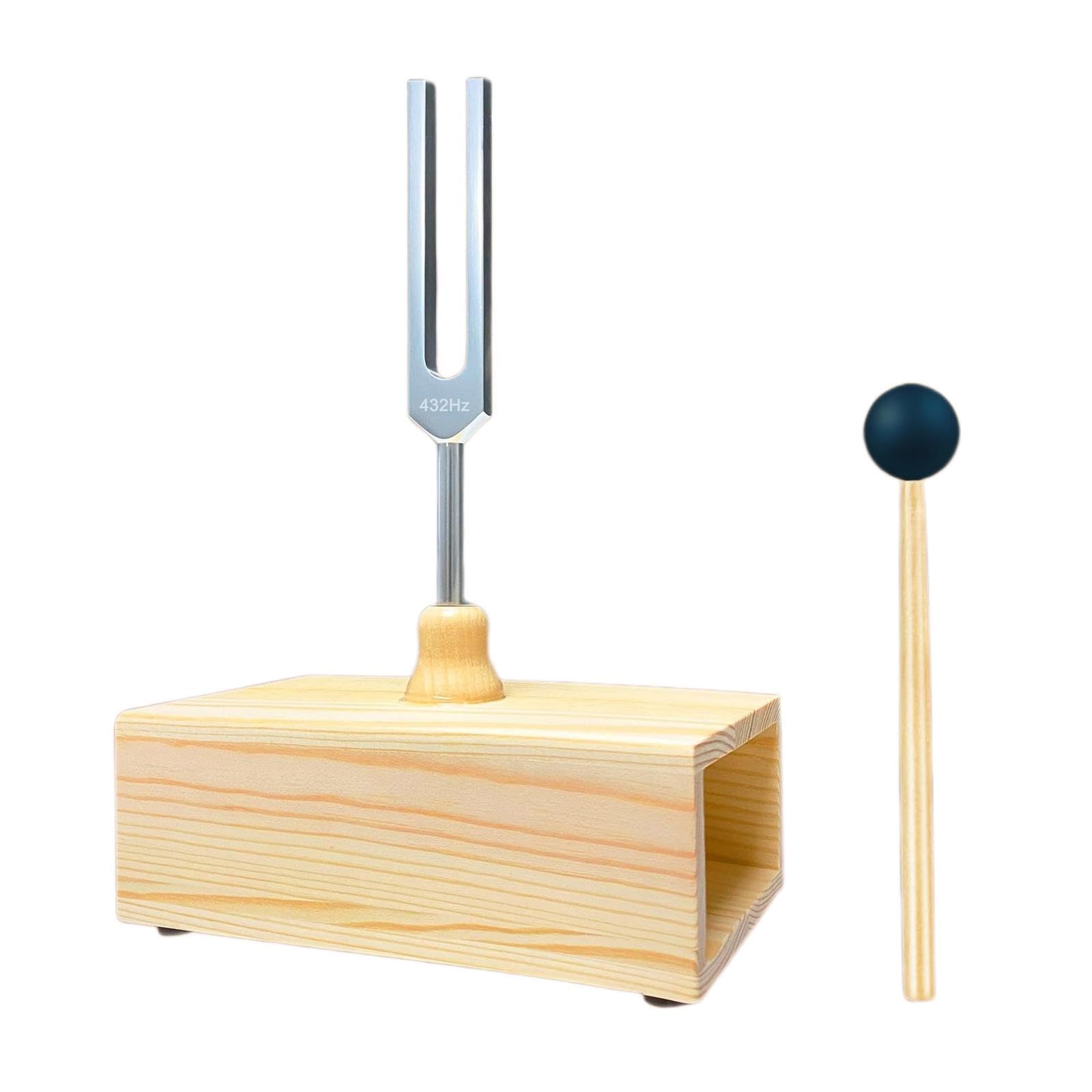 Amazon | Guohetuk 木製音叉共鳴箱 コンパクトポータブル音響楽器