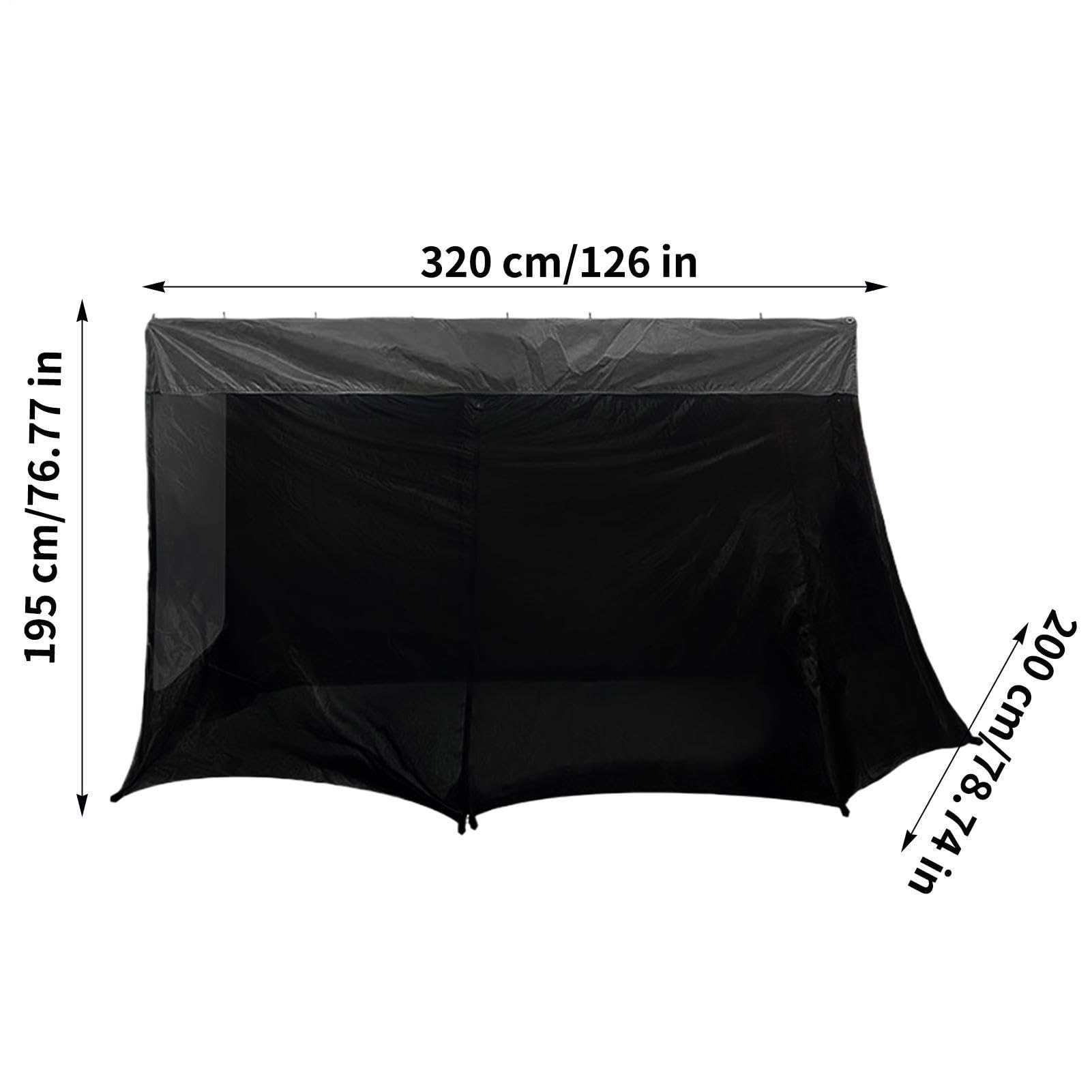 Tenda da campeggio per auto, tettoia impermeabile anti-UV, 310 x 198 x 190 cm, antivento, per auto, escursioni, viaggi, pesca, attività all'aperto, camion, veicoli