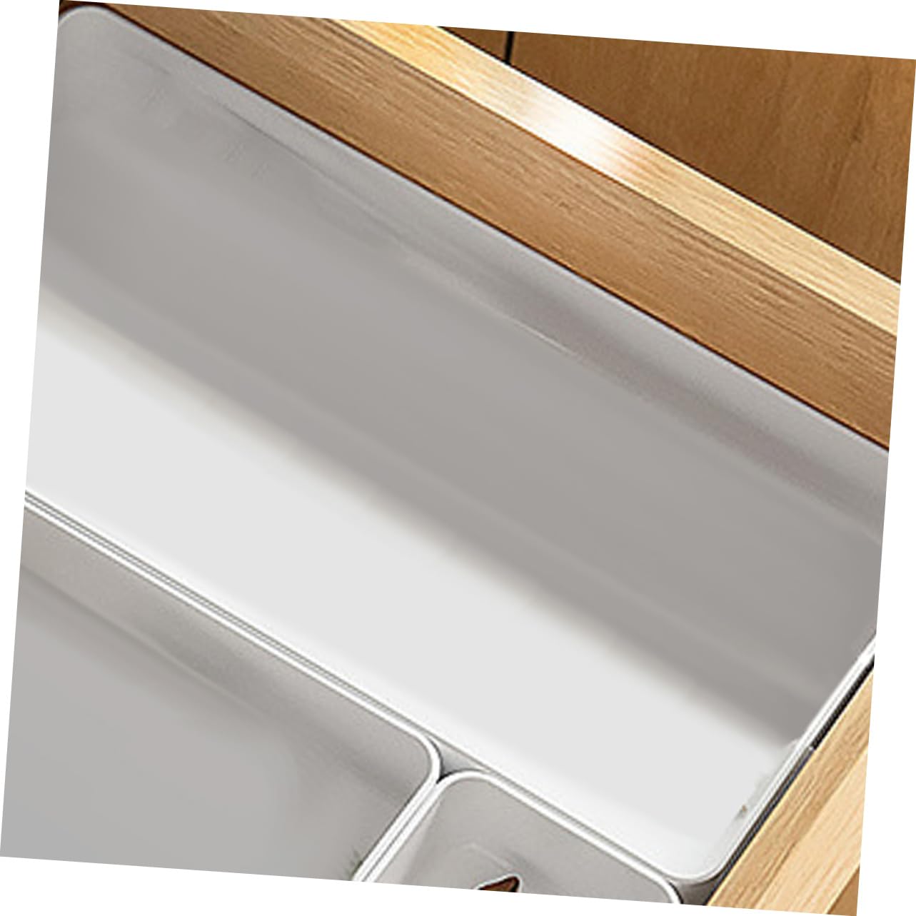 jojofuny 3stücke Schubladenorganizer für Besteck Besteckkasten aus Pet-material Platzsparendes Küchenorganizer Sortieren von Essstäbchen Löffeln und Messern Elegante