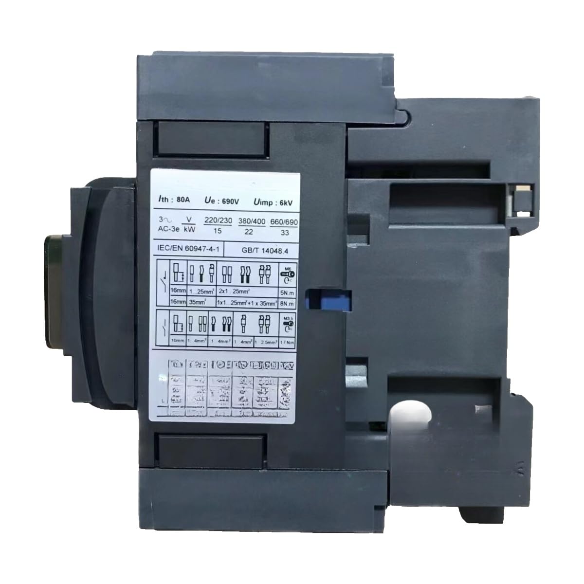 Contacteur AC380V Q7C LC1D50A relais de puissance triphasé 50A pour armoire électrique