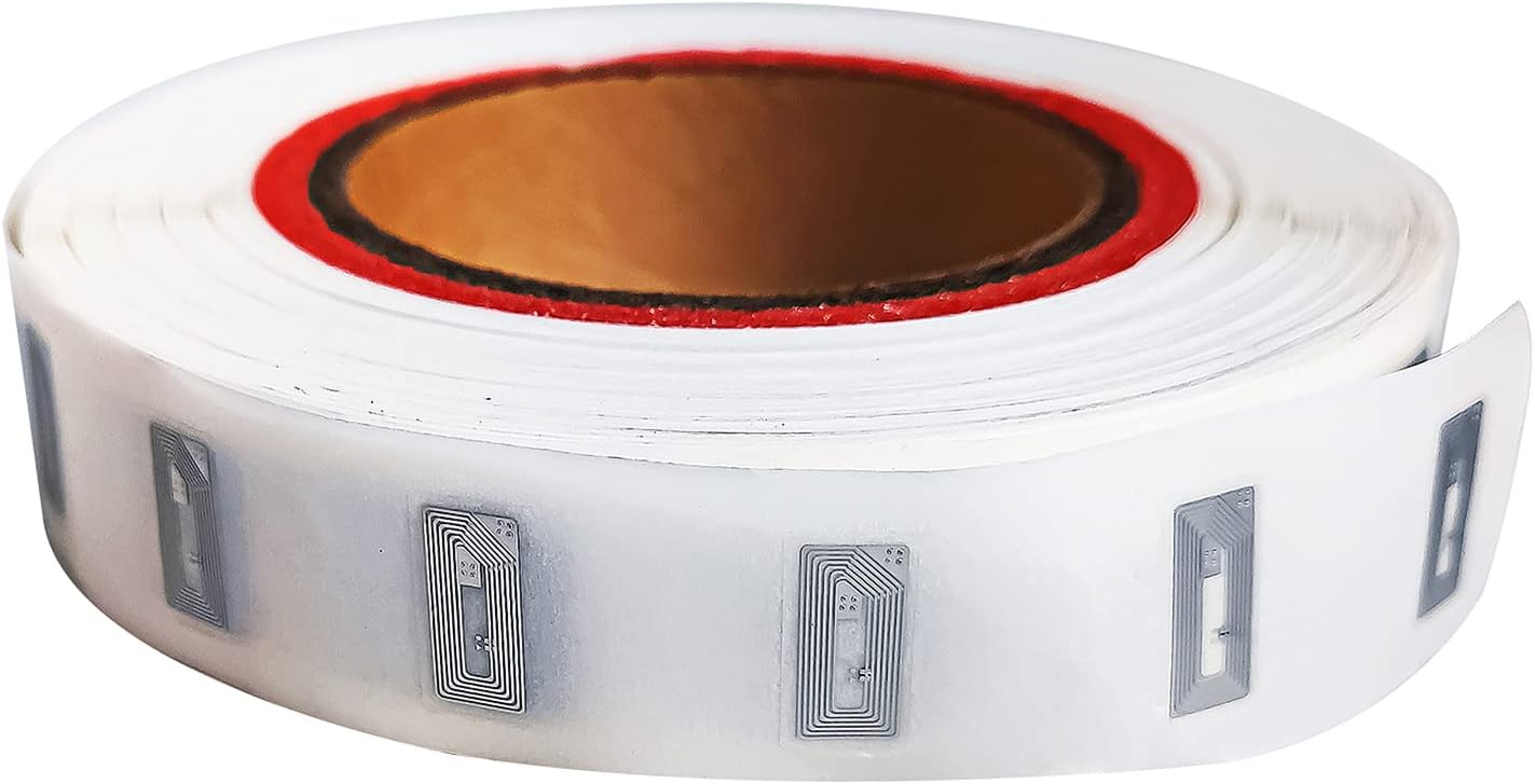 50 Blank NFC Stickers, 20mm(0.79 Inch) Rewritable Tag Programmable RFID Tags, 144 Bytes Memory, Compatible with NFC Enabled Devices