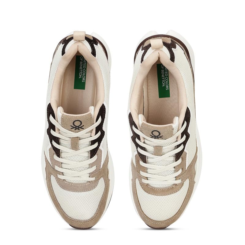 Image of United Colors of Benetton Mens United Colors of Benetton Colorblock Lace-up Round Toe Athletic Sneakers Sneaker