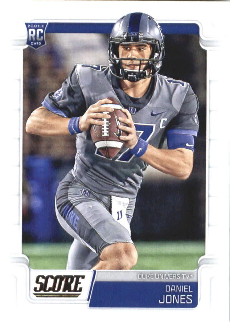 Amazon.com: 2019 Score Football #331 Daniel Jones Duke Blue