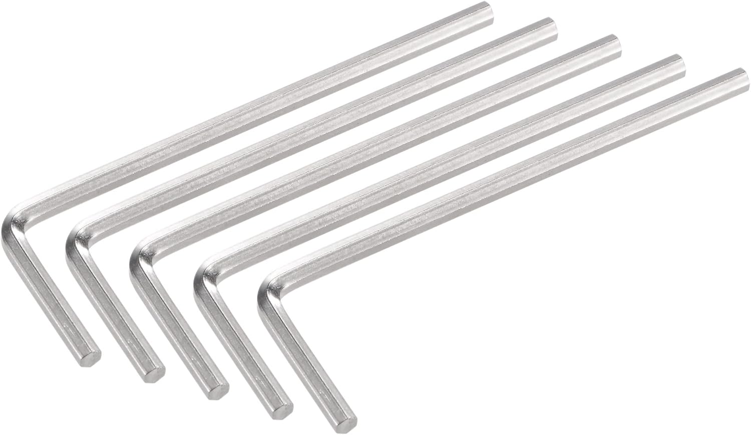 uxcell 5/64" Hex Key Wrench, L Shaped CR-V Repairing Tool 5 Pcs
