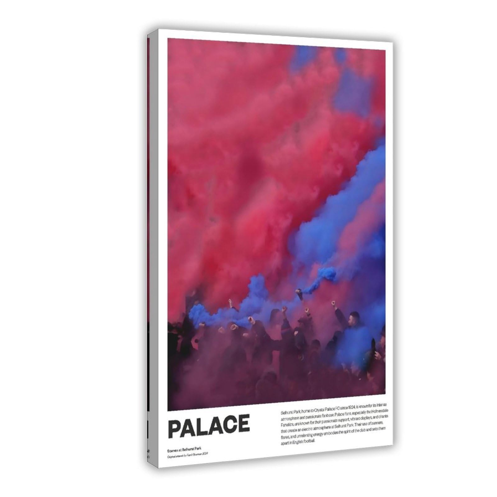 QOGDAF Crystal Palace Selhurst Park Canvas Poster Bedroom Decor Landscape Office Room Decor Gift 12x18inch(30x45cm)