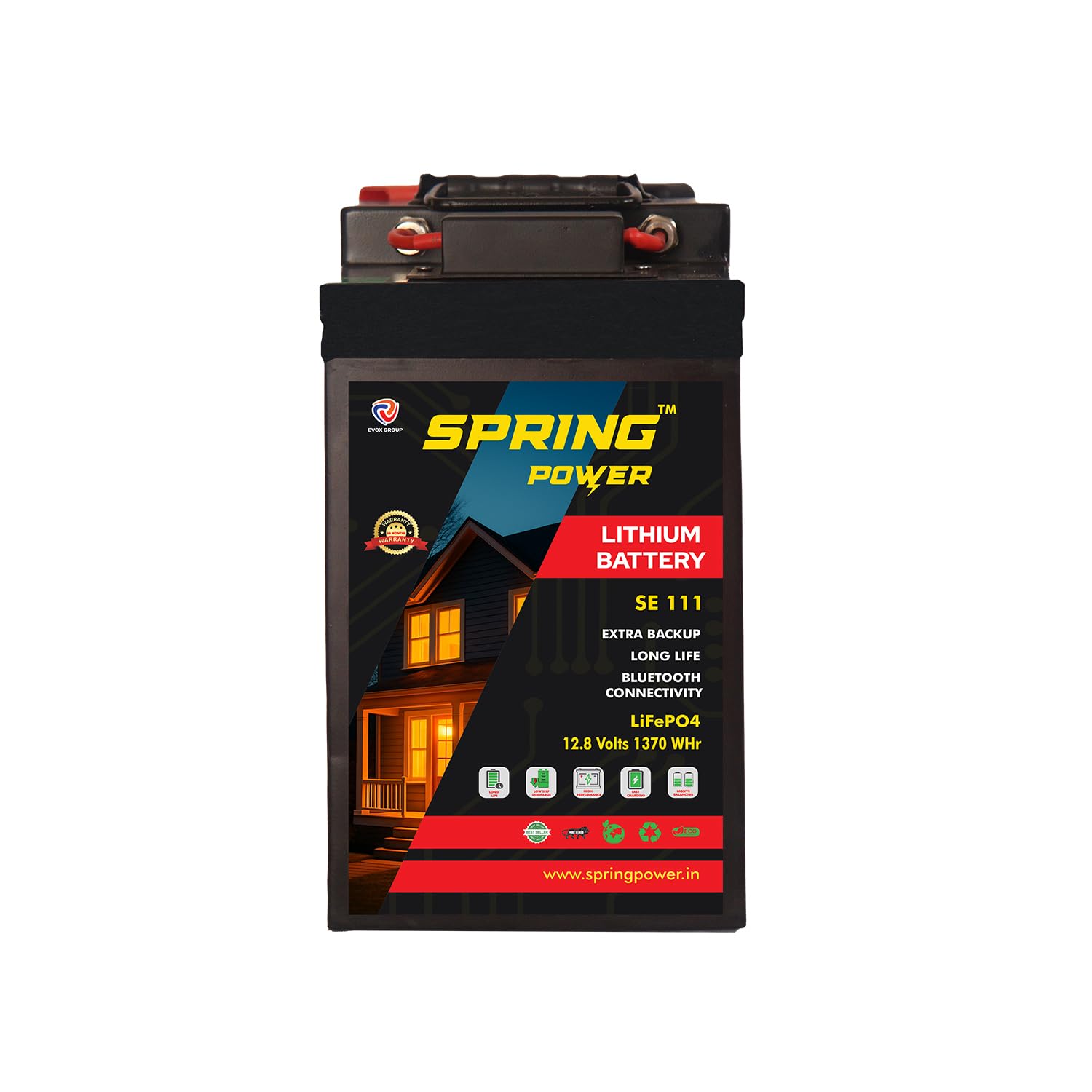 SPRING POWER SE111 Home Inverter Lithium Battery Phosphate 1370 Wh for Home, Office & Shops-image-36