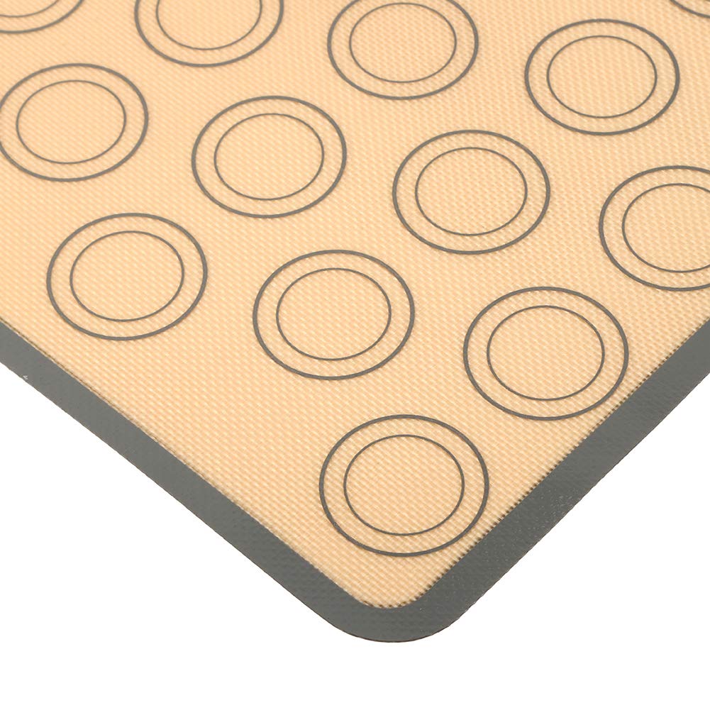 4 Teilige Macaron Backmatte,Wiederverwendbare Silikon Kuchenunterlage in Lebensmittelqualit?t,Temperatur Antihaft Backmatte f¨¹r Die Herstellung Von Kuchen,Pudding,Schokolade,Macarons