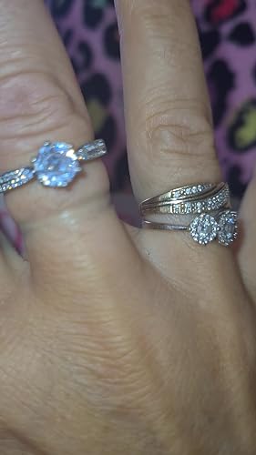 Anello Donna Argenteo 925 Aperto Regolabile &ndash; Onde Semplici Con Zirconi &ndash; Idea Regalo Compleanno
