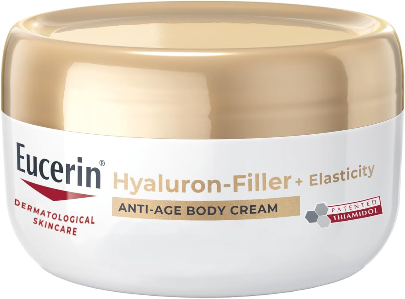 Eucerin Hyaluron-Filler + Elasticity Anti-Age Body Cream 200ml, Anti-Ageing Body Lotion for Mature Skin, Moisturising Cream with Hyaluronic Acid, Reduces Hyperpigmentation